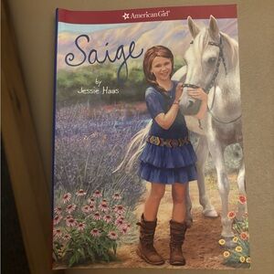 American Girl Saige Book with Blue and White Cover